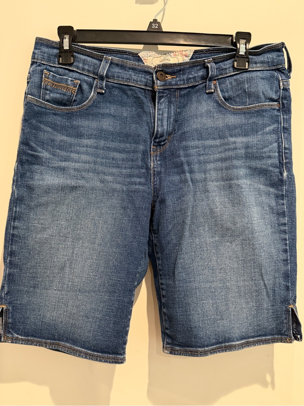 Levi’s Women’s Denim Bermuda Shorts - Blue